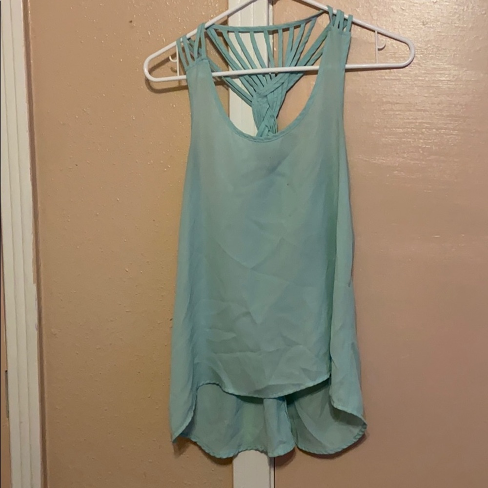 Soft blue blouse